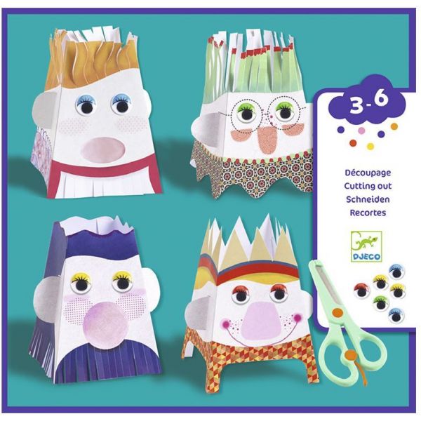 Комплект за изрязване Snip Snip Characters. Възраст: 3-6 год. /DJ09870/, “Djeco“