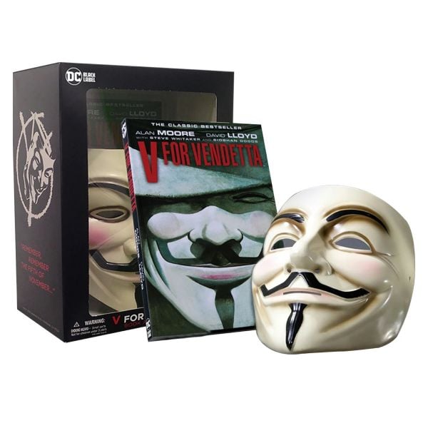 V FOR VENDETTA: Book & Mask Set