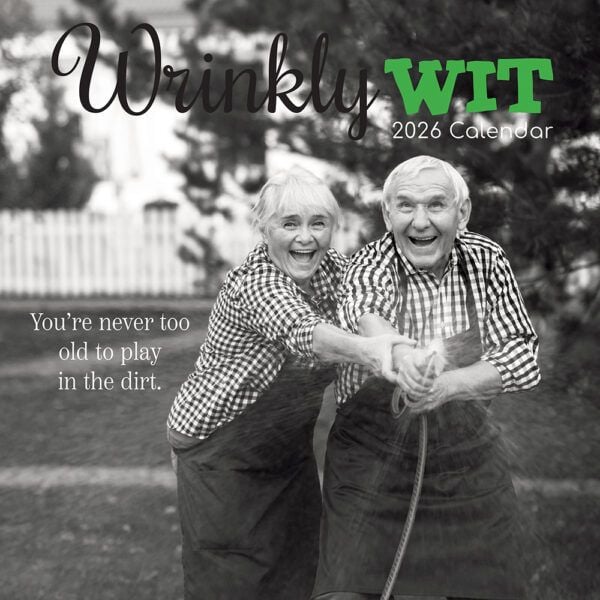 Wrinkly Wit. 16-Month Square Wall Calendar 2026