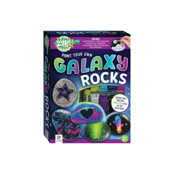 PAINT YOUR OWN GALAXY ROCKS. “Zap! Extra“
