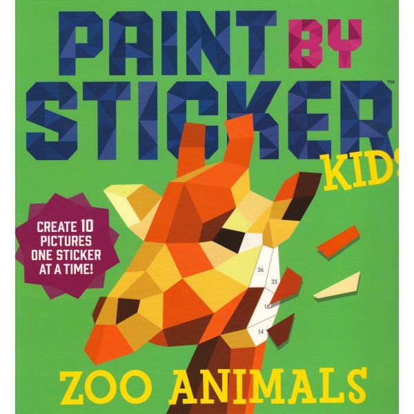 ZOO ANIMALS. “Paint by Sticker Kids“