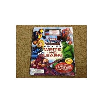 MARVEL HEROES ABC & 123 WRITE AND LEARN