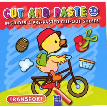 CUT AND PASTE: TRANSPORT. Includes 4 pre-pasted
