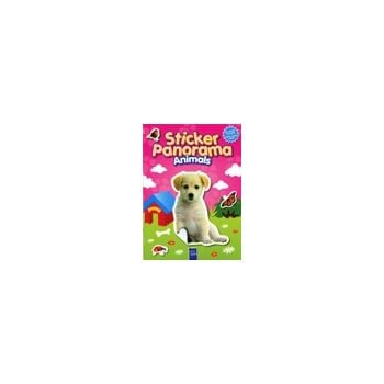 STICKER PANORAMA ANIMALS PINK