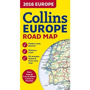 2016 COLLINS EUROPE ROAD MAP