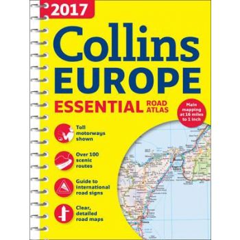 2017 COLLINS ESSENTIAL ROAD ATLAS EUROPE
