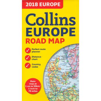 2018 COLLINS EUROPE ROAD MAP