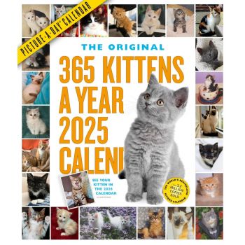 365 Kittens-A-Year Picture-A-Day Wall Calendar 2025