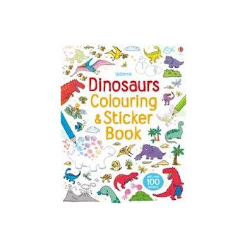 DINOSAURS STICKER AND COLOURING BOOK