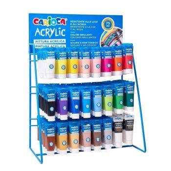 CARIOCA Acrylic тубичка 75ml, 24 цвята