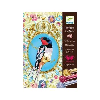 Комплект за рисуване Glitter birds. Възраст: 6-1