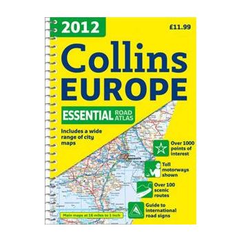 COLLINS EUROPE ESSENTIAL ROAD ATLAS 2012