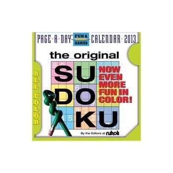 THE ORIGINAL SUDOKU 2013. (Calendar/Page A Day)