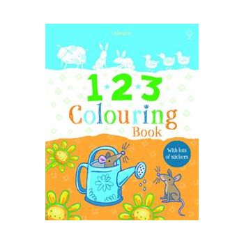 123 COLOURING BOOK: Usborne First Colouring Book