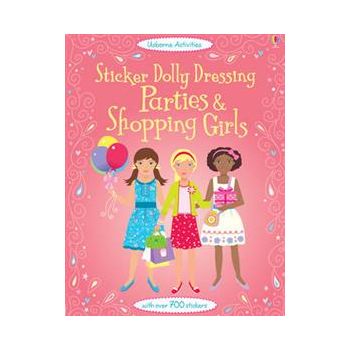 STICKER DOLLY DRESSING PARTIES AND SHOPPING GIRL