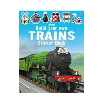 BUILD YOUR OWN TRAINS STICKER BOOK