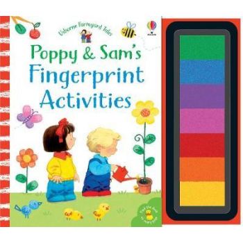 POPPY & SAM`S FINGERPRINT ACTIVITIES. “Usborne Farmyard Tales“