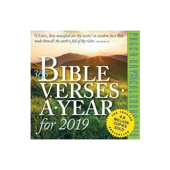 365 BIBLE VERSES A YEAR PAGE-A-DAY CALENDAR 2019