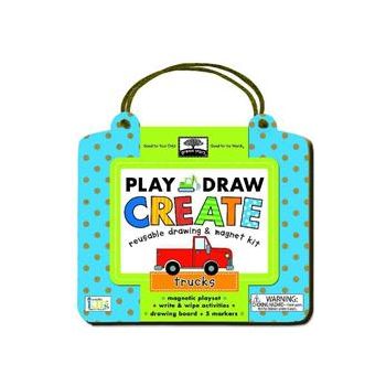 PLAY, DRAW, CREATE TRUCKS: Reuseable Drawing & M