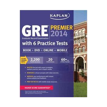 KAPLAN GRE PREMIER 2014 WITH 6 PRACTICE TESTS (B