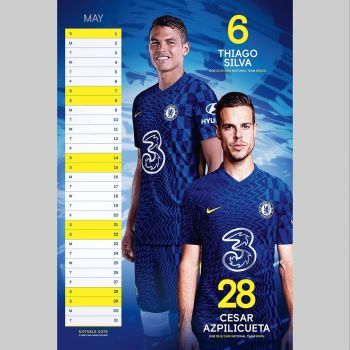 THE OFFICIAL CHELSEA FC A3 CALENDAR 2022 /стенен календар/