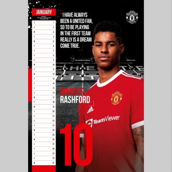 THE OFFICIAL MANCHESTER UNITED FC A3 CALENDAR 2022 /стенен календар/