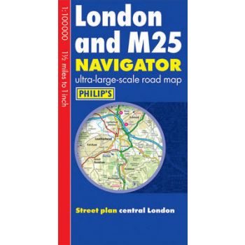 LONDON AND M25 NAVIGATOR: PHILIP`S ROAD MAP