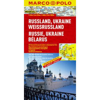 RUSSIA, UKRAINE, BELARUS. “Marco Polo Map“
