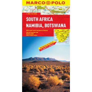SOUTH AFRICA, NAMIBIA, BOTSWANA. “Marco Polo Map