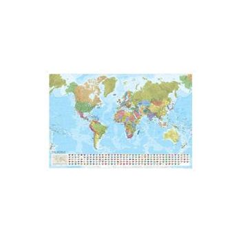 WORLD POLITICAL MARCO POLO WALL MAP