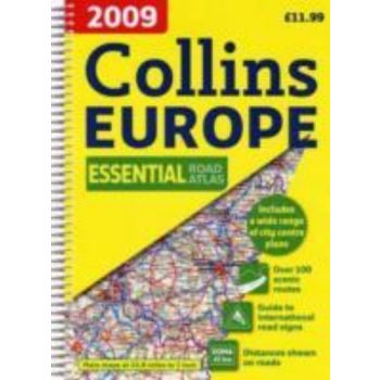 COLLINS ROAD ATLAS EUROPE 2009.