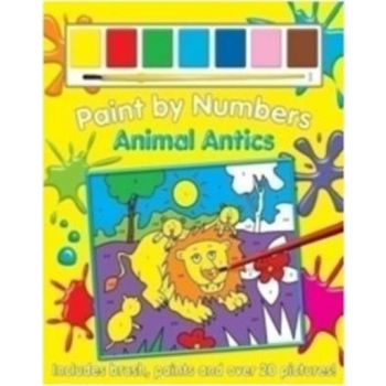 ANIMAL ANTICS. Paint by Numbers. Includes brush,