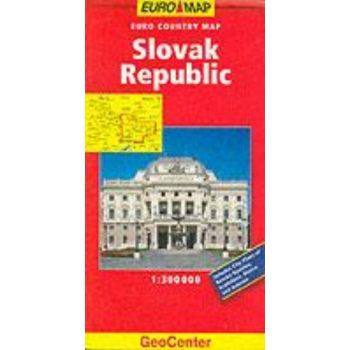 SLOVAK REPUBLIC: GeoCenter Country Map. /1:300 0