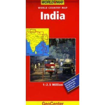INDIA: GeoCenter Country Map. /1:2.5 Million/