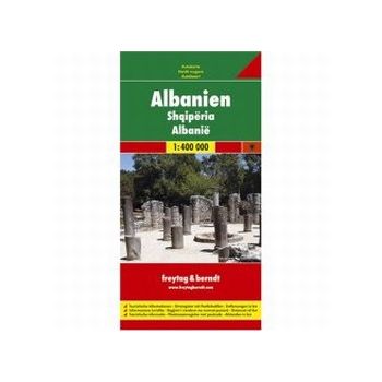 ALBANIEN: Autocarte / Harte rrugore / Autkaart.