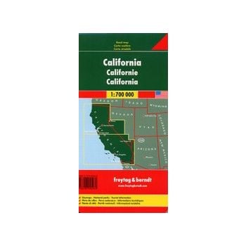 CALIFORNIA: Road map / Carta routiere / Carta st