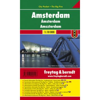 AMSTERDAM: City Pocket + The Big Five. /1:10 000