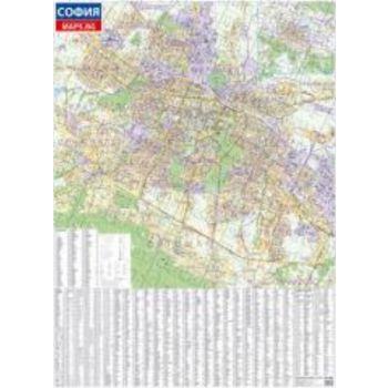 Стенна карта на София /1:16000/, /лам/