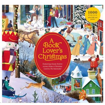 A Book Lover`s Christmas. A 1000 Piece Puzzle