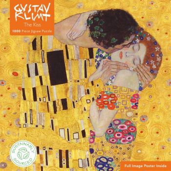 Adult Sustainable Puzzle Gustav Klimt: The Kiss. 1000-piece Jigsaw