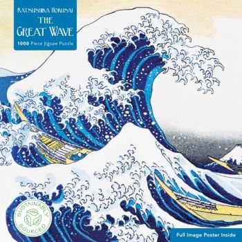 Adult Sustainable Puzzle Hokusai: The Great Wave. 1000-piece Jigsaw
