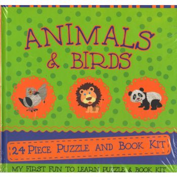 ANIMALS & BIRDS: Puzzle and Book Kit