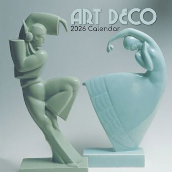 Art Deco. 16-Month Square Wall Calendar 2026