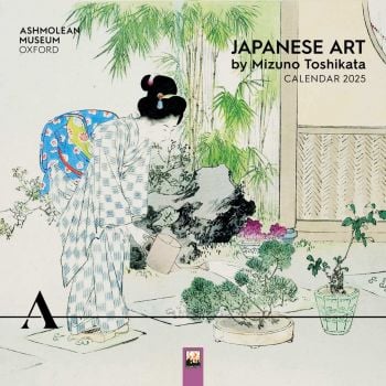 Ashmolean Museum: Japanese Art by Mizuno Toshikata Wall Calendar 2025