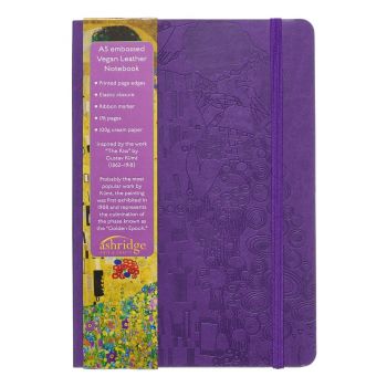 Ashridge A5 Embossed Lined Notebook: Klimt