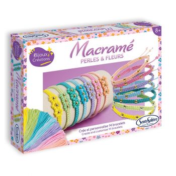 Ателие Макраме гривни мъниста и цветя. Възраст: 8+ год. /80003/