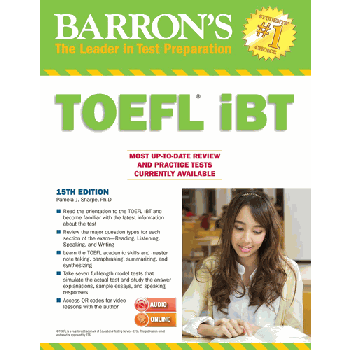 BARRON`S TOEFL iBT WITH MP3 AUDIO CD, 15th Edition