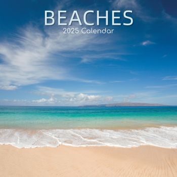 Beaches 16-Month Square Wall Calendar 2025