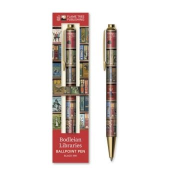 Bodleian Libraries: High Jinks Bookshelves. Boxed Decorative Ballpoint Pen