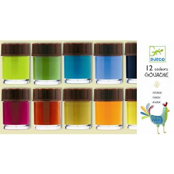 Бои гваш 12 цвята. Възраст: 6+ год. /DJ08807/, “Djeco“